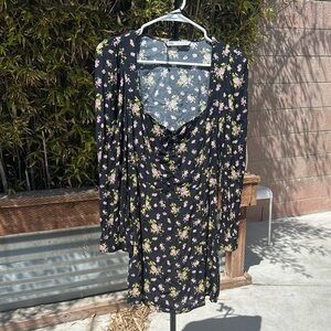 Zara Floral Black Dress